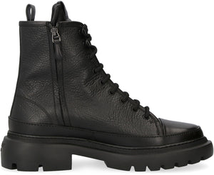 Vatiz grainy leather ankle boots-1